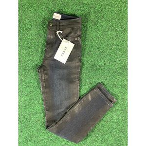 FRAME LE HIGH‎ Skinny Crop High-Rise Black Jegging Jeans Womens Sz 24